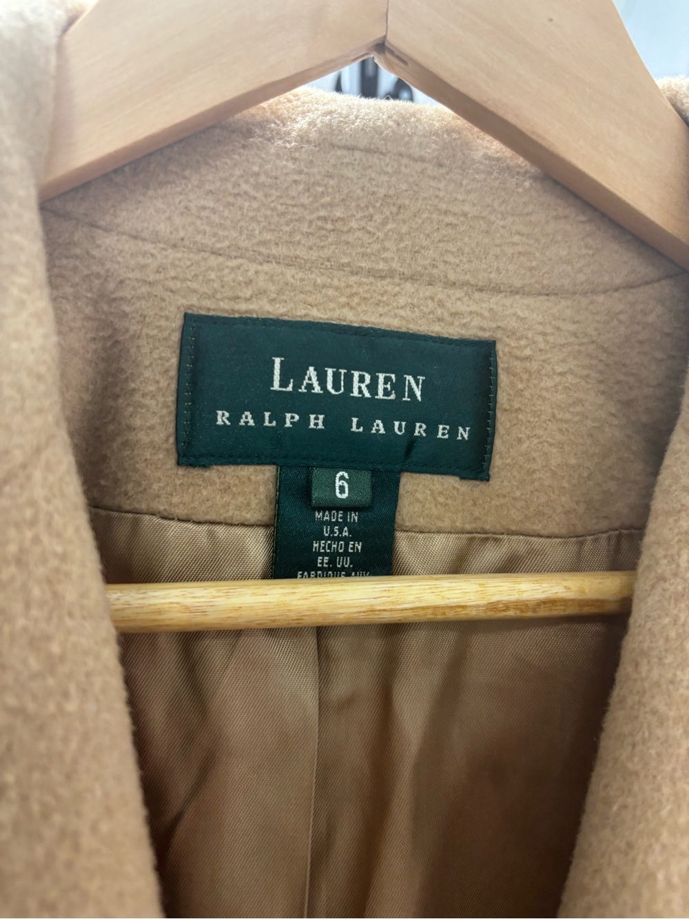 Ralph Lauren Camel Hair & Wool Blend Coat - Picture 2 of 5